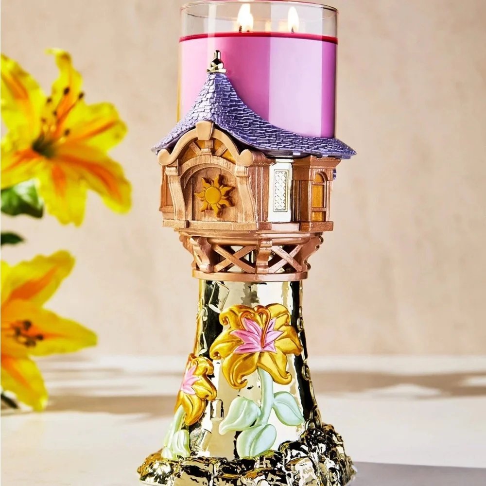 New bath and body works Disney princess rapunzel candle holder